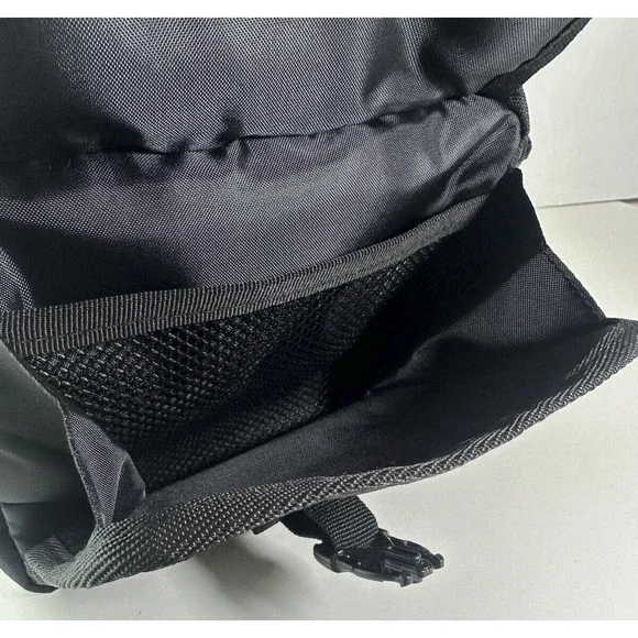 Adidas Large Festival Crossbody Bag Black Gold Trefoil Emblem Adjustable Unisex - Picture 7 of 11